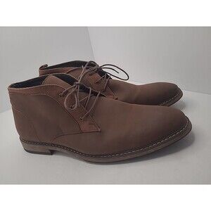 Seven 91 Brown Chukka Ankle Boots Shoes Nubuck Leather Men Size 12 Preppy Casual